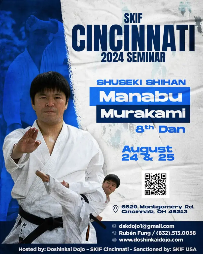 Poster for SKIF Cincinnati Seminar with Manabu Murakami
