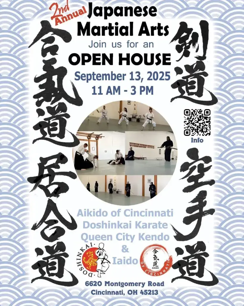 Poster for 2nd Annual Japanese Martial Arts Open House